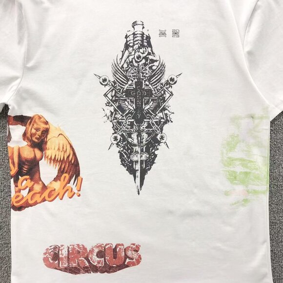Travis Scott Utopia Circus Maximus See The Future Tee White - Picture 6 of 11